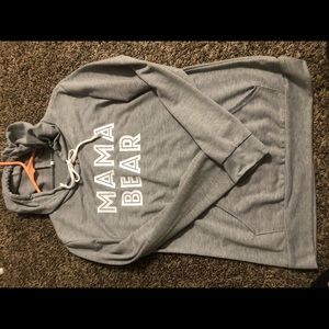 Mama Bear grey Hoodie sweatshirt
